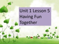 Unit 1 Lesson 5 Having Fun Together 课件