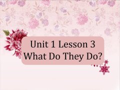 Unit 1 Lesson 3 What Do They Do 课件